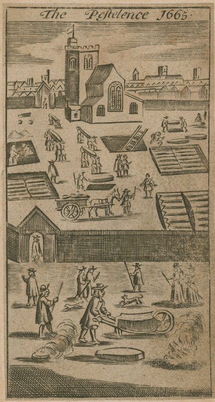 De Pest 1665 door English School