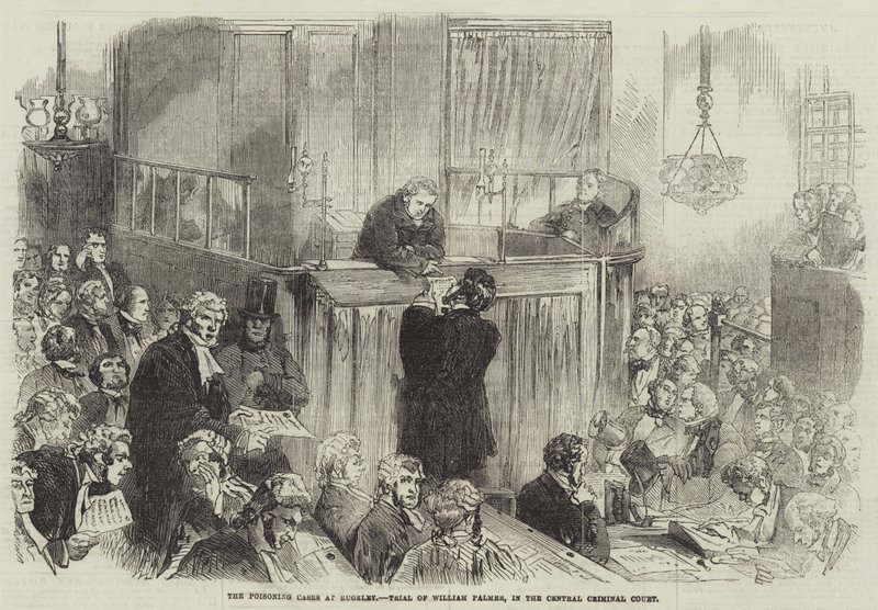 De Vergiftigingszaken in Rugeley, Proces van William Palmer, in het Centraal Strafhof door English School