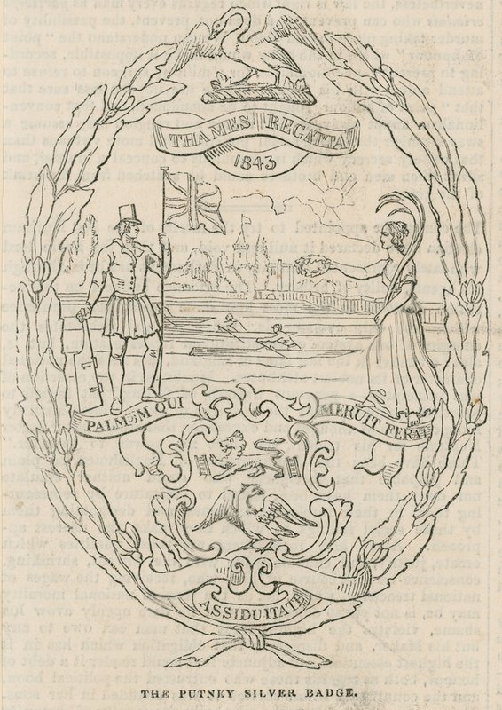 De Putney Zilveren Badge uitgereikt tijdens de Thames Regatta door English School