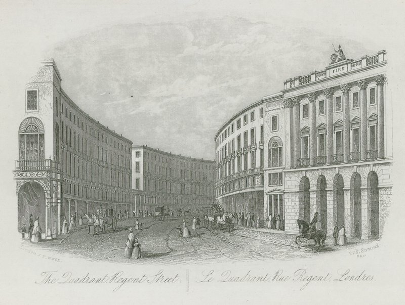 The Quadrant, Regents Street, Londen door English School