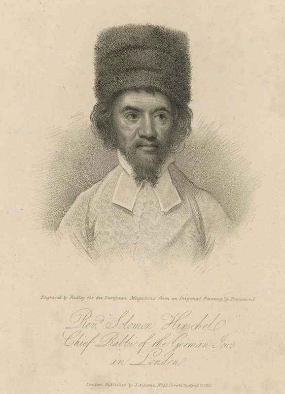 Dominee Solomon Hirschel, opperrabbijn van de Duitse herbergen in Londen door English School