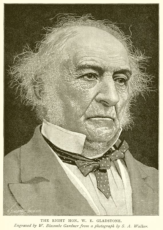 De zeer eerbiedwaardige W.E. Gladstone door English School