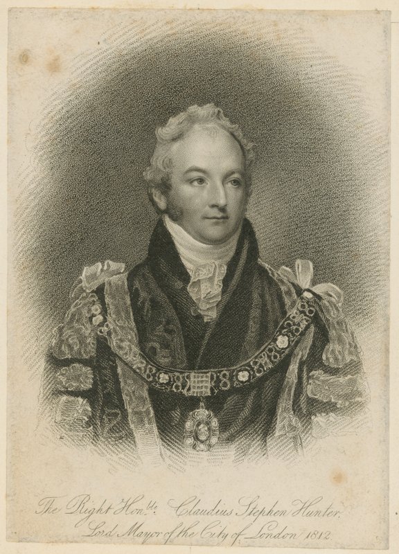 De Zeer Eerwaarde Claudius Stephen Hunter, Lord Mayor van Londen door English School