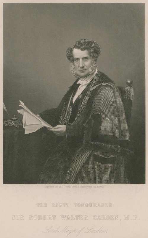 De Zeer Eerwaarde Sir Walter Carden, Lord Mayor van Londen door English School