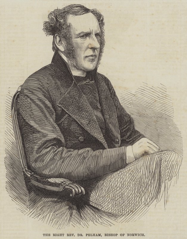 De Zeer Eerwaarde Dr Pelham, Bisschop van Norwich (gravure) door English School