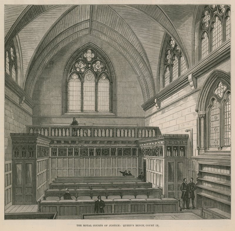 De Koninklijke Hoven van Justitie: Queens Bench, Hof IX door English School