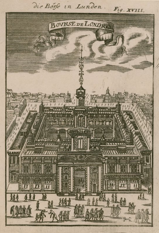 De Royal Exchange, Londen door English School