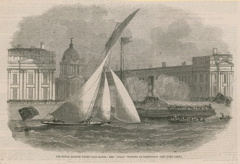 Wedstrijd van de Royal London Yacht Club door English School
