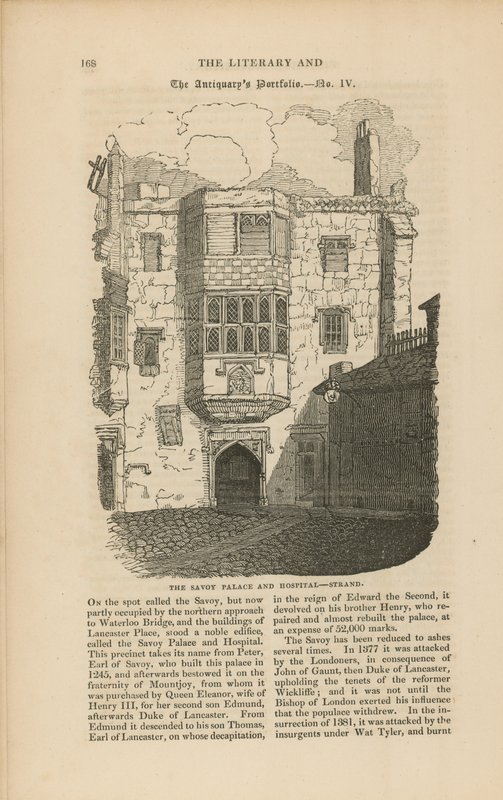 Het Savoy Paleis en ziekenhuis aan de Strand door English School