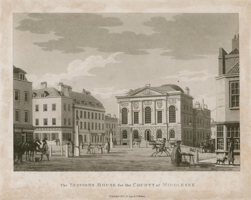 The Sessions House, Clerkenwell door English School