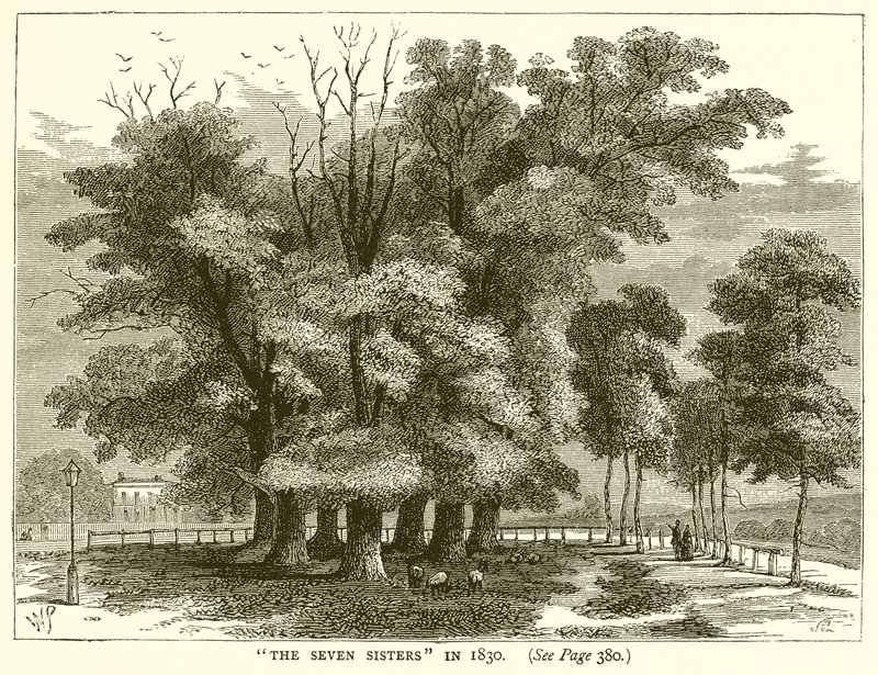 De Zeven Zusters in 1830 door English School