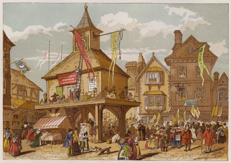 Het Shakspere Jubileum in Stratford-upon-Avon door English School