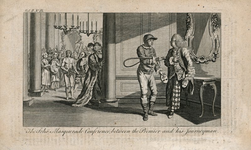 De Soho Masquerade Conferentie tussen de Premier en zijn Gezel door English School