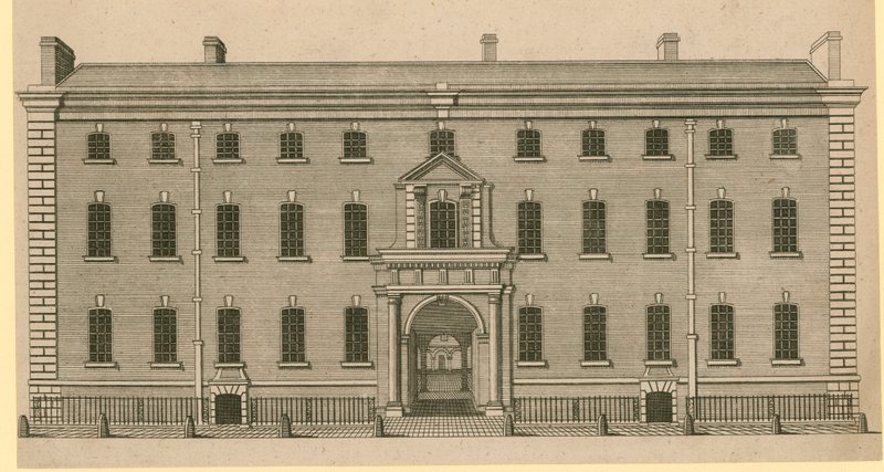 The South Sea House in Threadneedle Street, Londen door English School