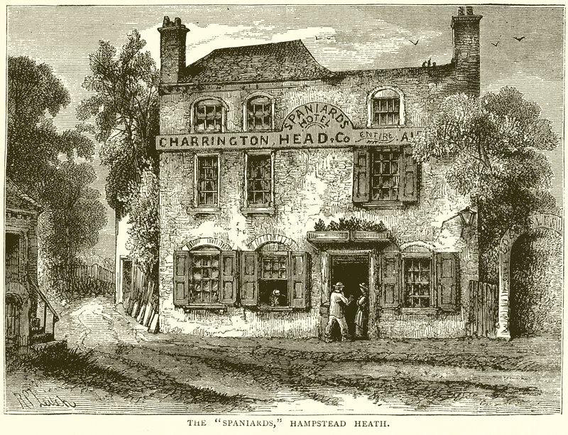 The Spaniards, Hampstead Heath door English School