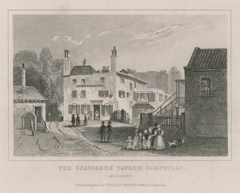 The Spaniards Tavern, Hampstead, Londen door English School