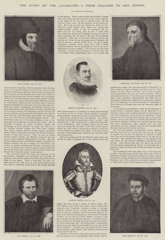Het verhaal van de laureaten, van Chaucer tot Ben Jonson door English School