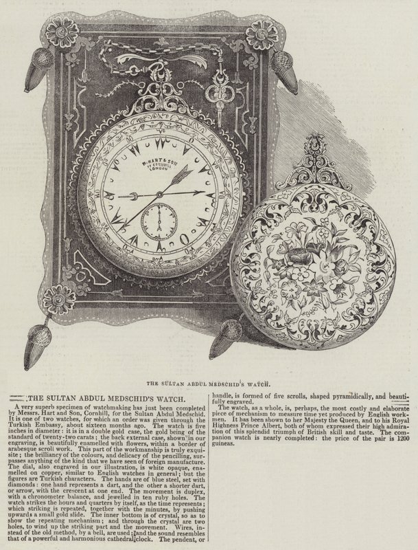 Het horloge van Sultan Abdul Medschid door English School