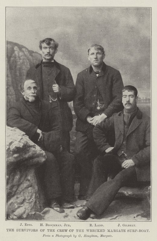 De Overlevenden van de Bemanning van de Gestrande Margate Reddingsboot door English School