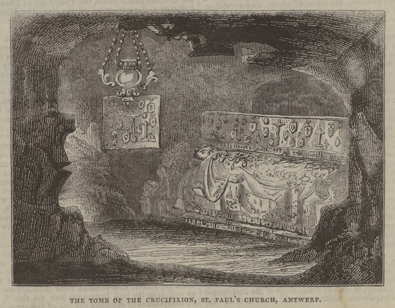 Het Graf van de Kruisiging, Sint-Pauluskerk, Antwerpen door English School