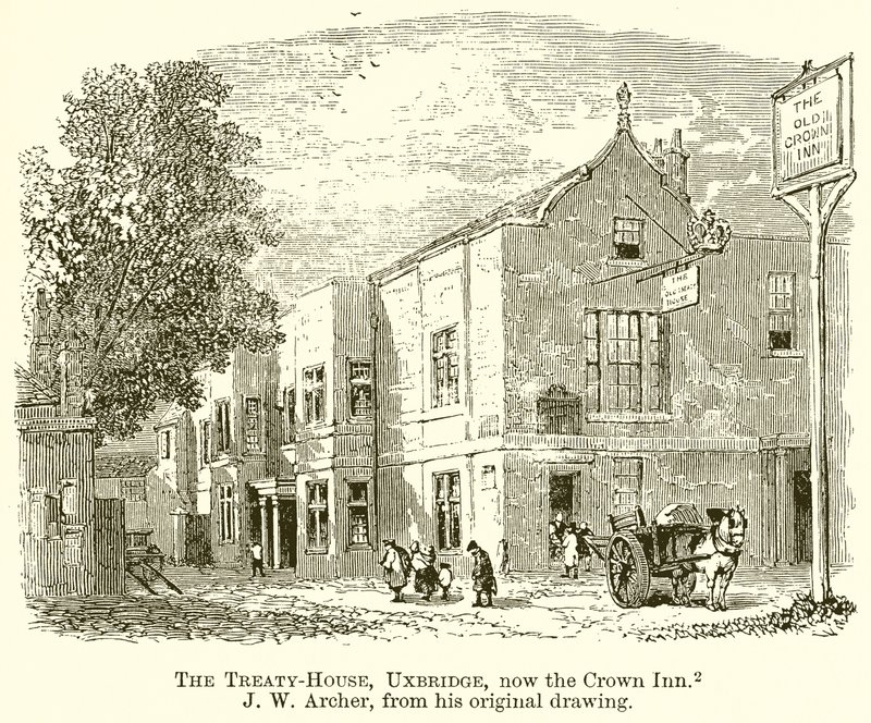 Het Verdragshuis, Uxbridge, nu de Crown Inn door English School