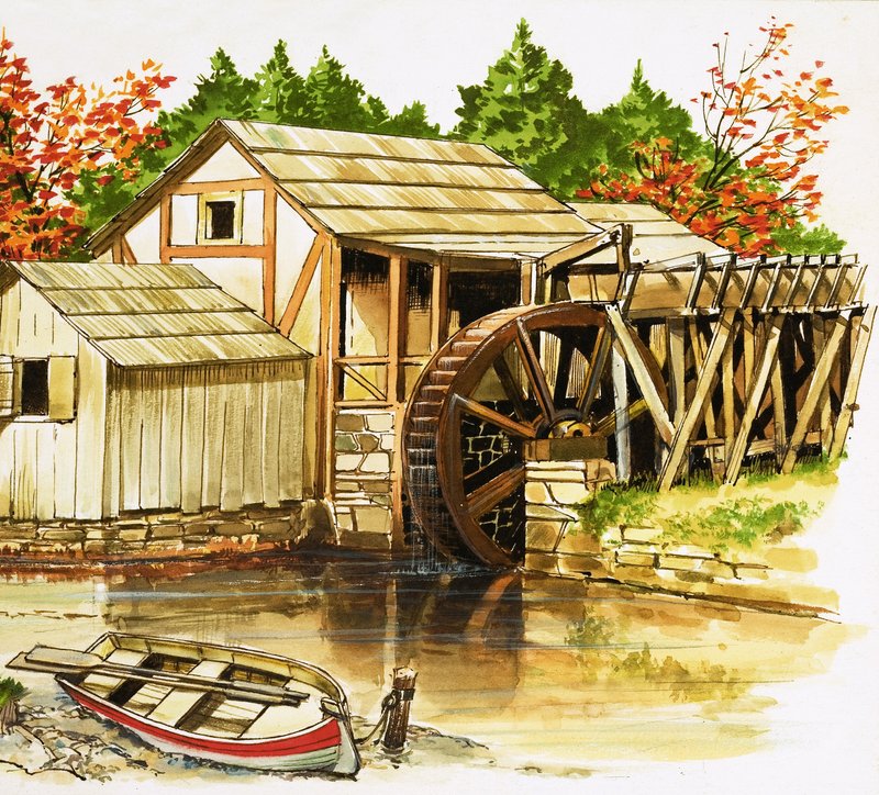 De Watermolen door English School