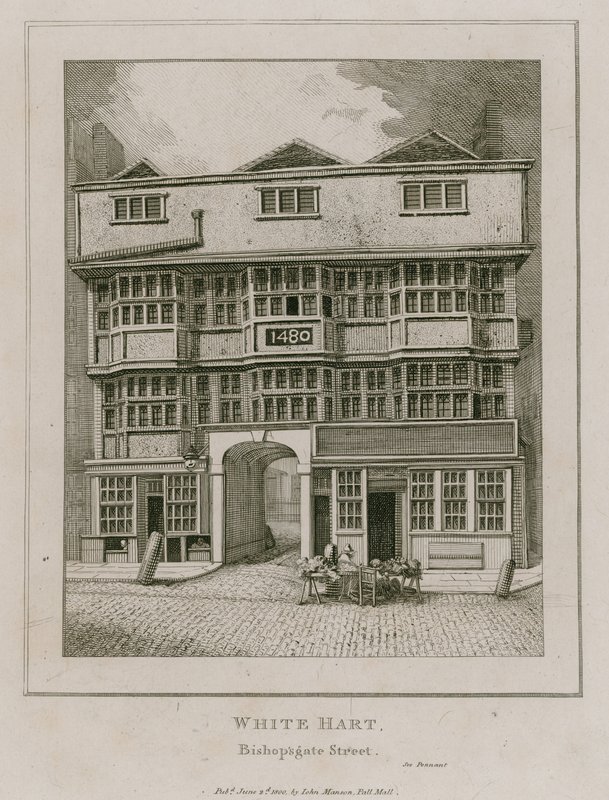 The White Hart, Bishopsgate Street door English School