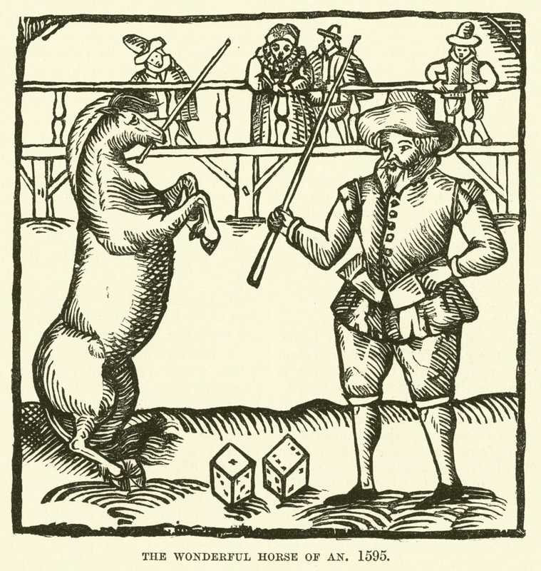 Het Wonderbaarlijke Paard van An, 1595 door English School