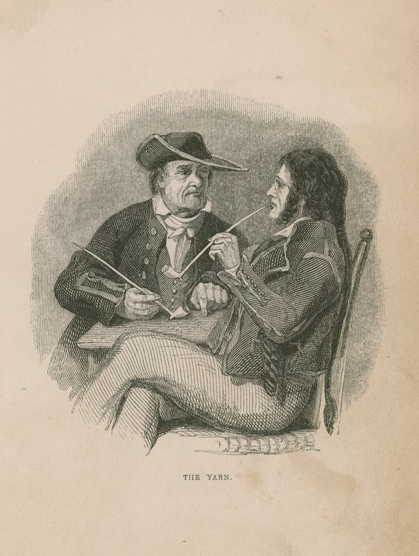 The Yarn; illustratie uit Poor Jack door Frederick Marryat door English School