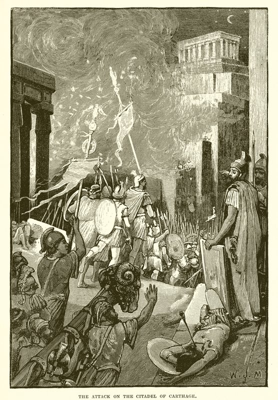 De aanval op de citadel van Carthago door English School