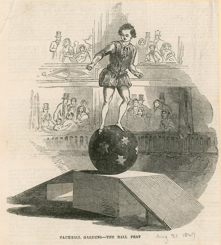 De balprestatie, Vauxhall Gardens, Londen door English School
