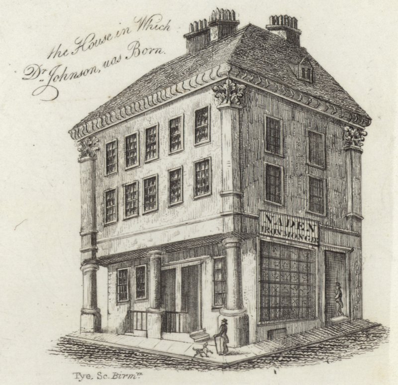 De geboorteplaats van Dr. Samuel Johnson door English School