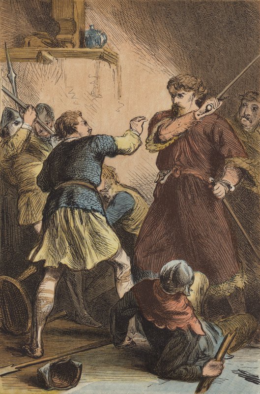 De gevangenneming van Richard I door Leopold van Oostenrijk door English School
