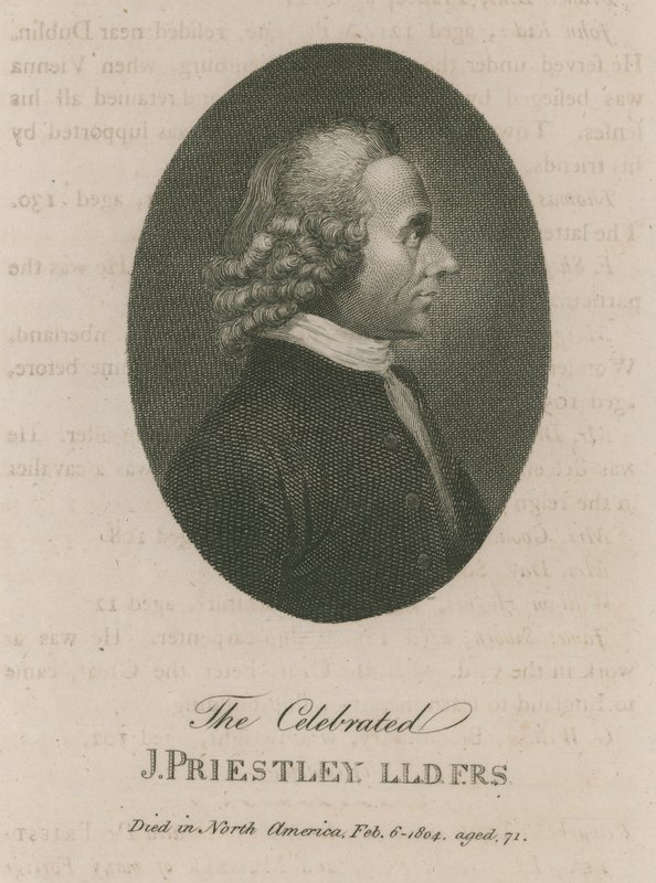 De beroemde Joseph Priestley door English School