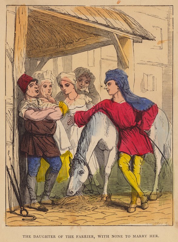 De dochter van de hoefsmid, zonder iemand om mee te trouwen door English School