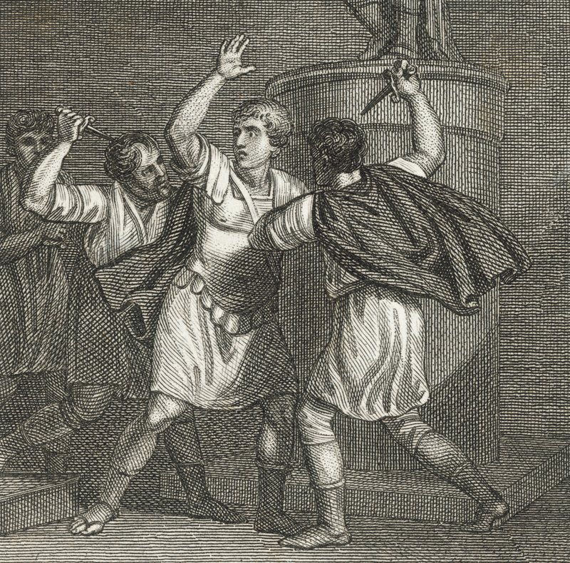 De dood van Julius Caesar door English School