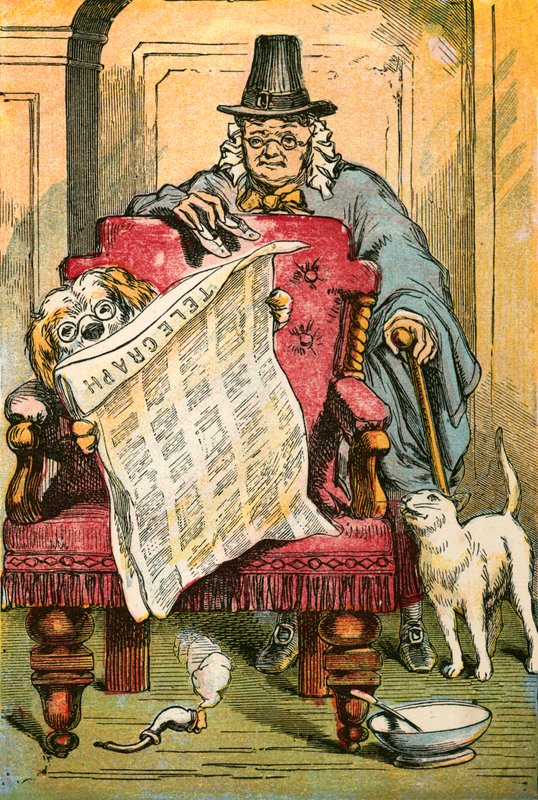 De hond leest het nieuws door English School