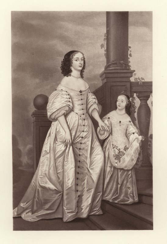 De keurvorstin Sophia en haar dochter Sophia Charlotte Koningin van Pruisen door English School