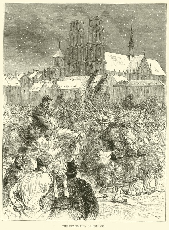 De evacuatie van Orléans, december 1870 door English School