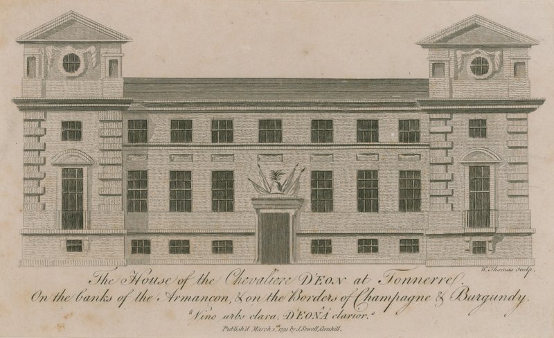 Het huis van de Chevalier DEon in Tonnerre door English School