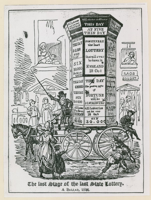 De laatste fase van de laatste staatsloterij. Een ballade 1826 door English School