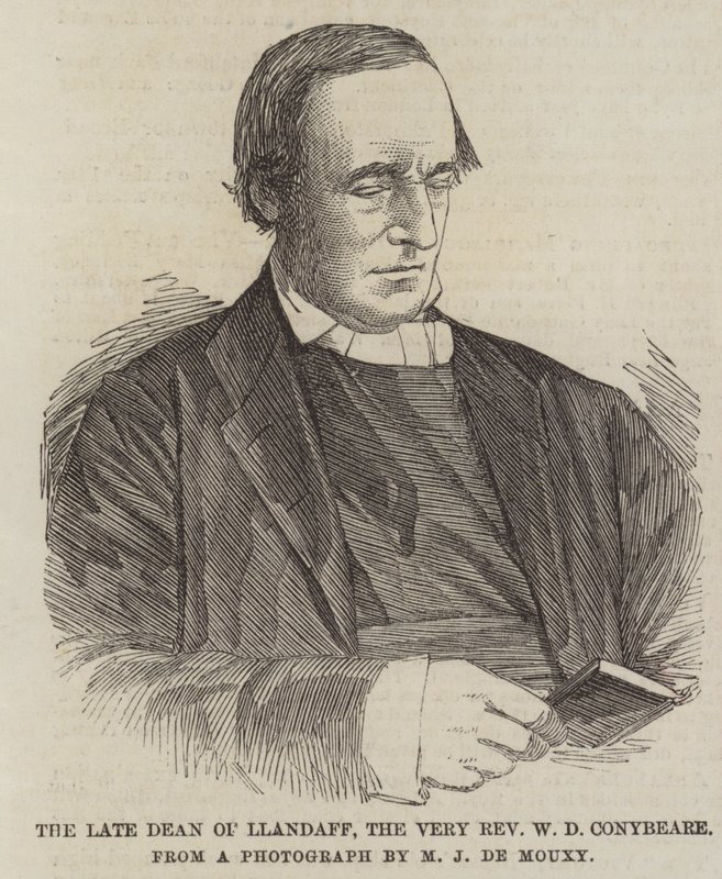 De overleden Decaan van Llandaff, de Zeer Eerwaarde W D Conybeare door English School