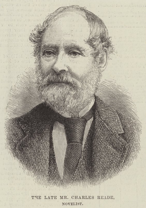 De overleden Mr Charles Reade, romanschrijver door English School