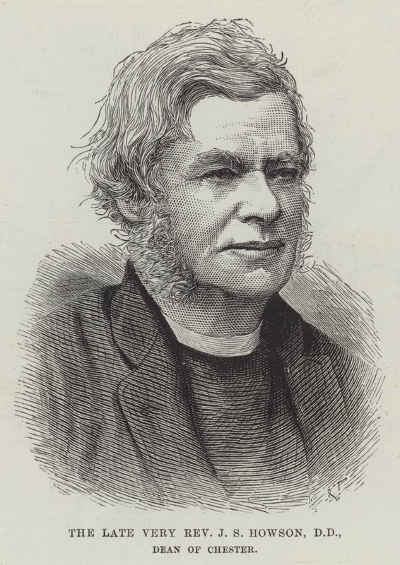 De wijlen Zeer Eerwaarde J S Howson, DD, decaan van Chester (gravure) door English School