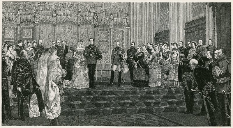 Het huwelijk van de hertog van Albany door English School