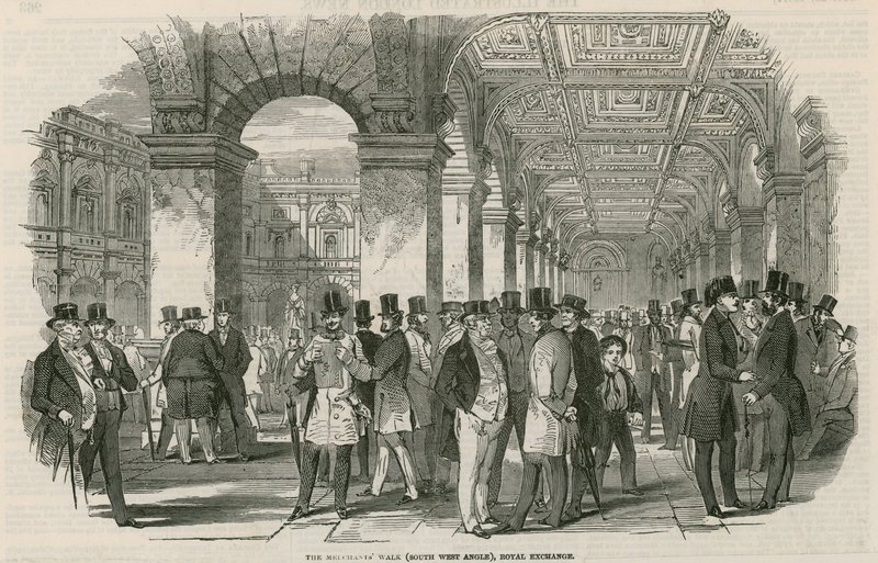 De koopmanswandeling (zuidwesthoek), Royal Exchange door English School