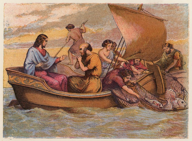 De wonderbaarlijke visvangst door English School