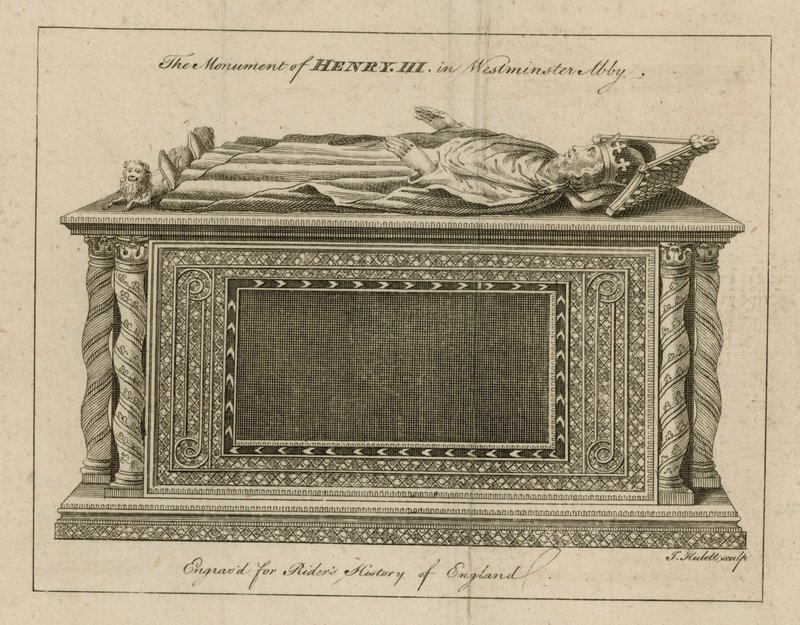 Het monument van Hendrik III door English School