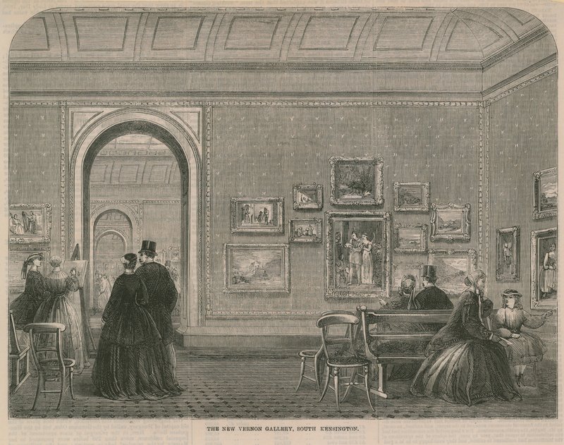 De nieuwe Vernon Galerij in South Kensington door English School