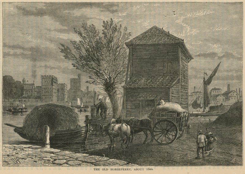 De oude paardenveer door English School